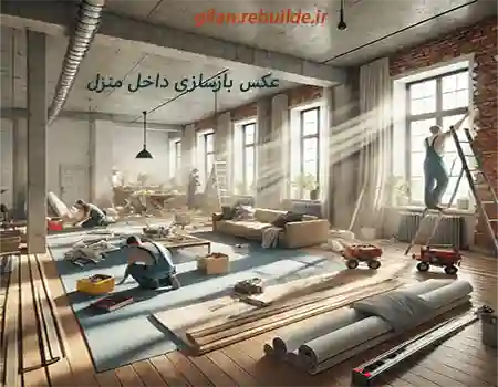 بازسازی داخلی منزل در محله پل تالشان رشت